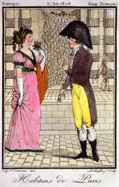 Paris#39; innbyggere i 1806. 1810 (gravering) av Unbekannter Künstler