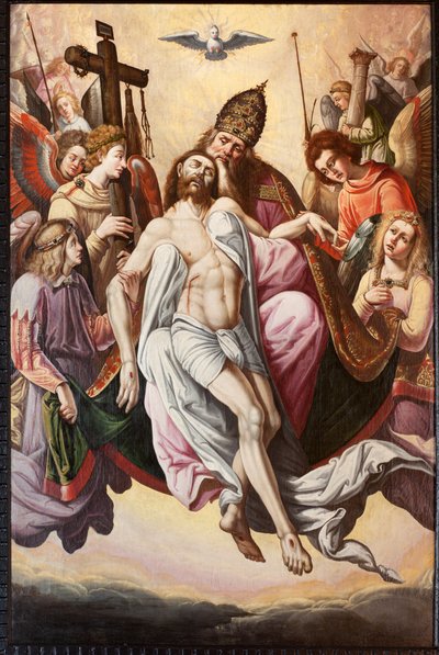 Sognekirke (Parochiale kerk Sint-Dionysius van Lede). Interiør. Koret. Et maleri. Antagelse. av Unbekannter Künstler