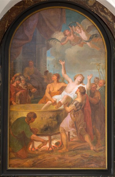 Sognekirke (Vår Frues sognekirke). Interiør. Maleri. av Unbekannter Künstler