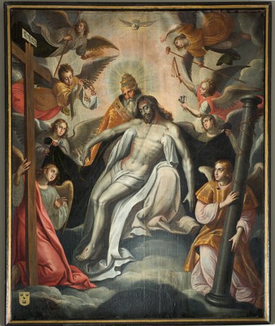 Sognekirke (Saint Salvator Parish Church). Interiør. Maleri. av Unbekannter Künstler