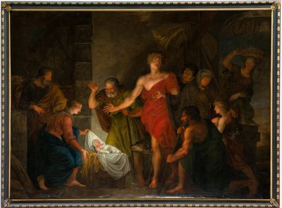 Sognekirke (Saint Salvator Parish Church). Interiør. Maleri. av Unbekannter Künstler