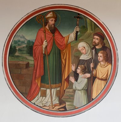 Sognekirke (Sint-Denijs-Boekel, sognekirke Sint-Denijs). Southisle. Et veggmaleri. av Unbekannter Künstler