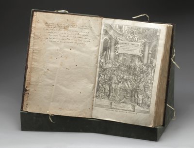 Patologi, disseksjoner Tresnitt av Andreas Vesalius som dissekerer et kadaver av Unbekannt
