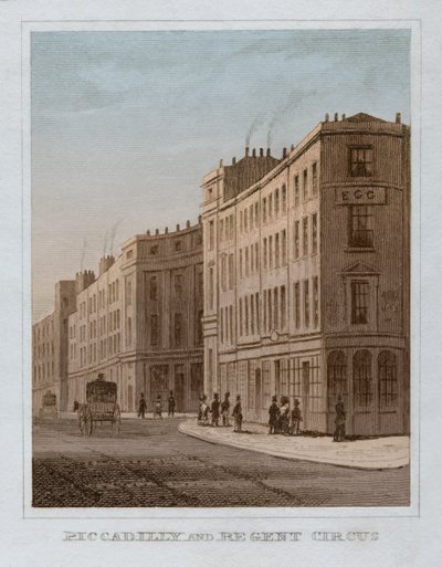 Piccadilly og Regent's Circus av Unbekannt