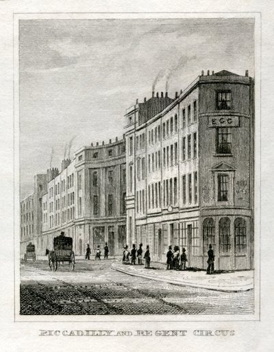 Piccadilly og Regent's Circus av Unbekannt