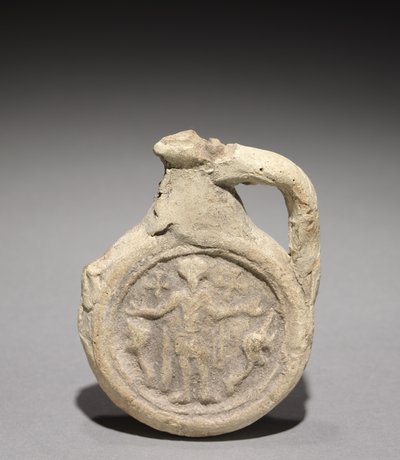 Pilgrimskolbe med Saint Menas, 500-700 av Unbekannt