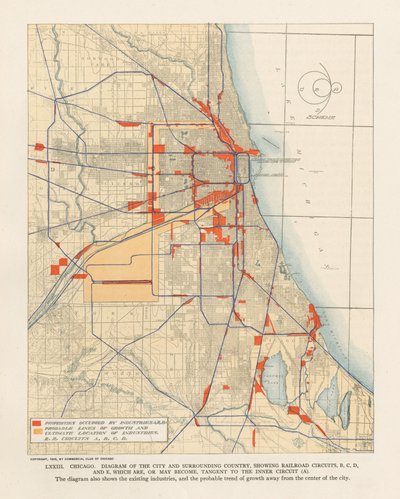 Plate LXXIII fra Plan of Chicago av Unbekannt