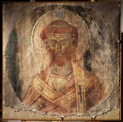 Pave Anacletus (eller Cletus) (fresco, 500-tallet) av Unbekannter Künstler