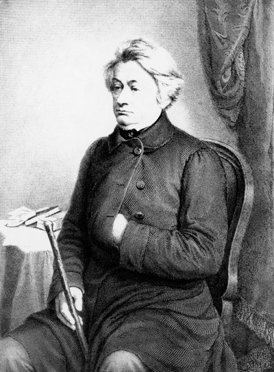 Portrett av Adam Bernard Mickiewicz (1798-1855), polsk poet, dramatiker, essayist og politisk aktivist, gravering etter fotografi av Vezenberg & Co av William M. Timlin