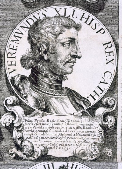 Portrett av Bermundo I (litho) av Unbekannt