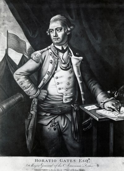 Portrett av Horatio Gates (gravering) av Unbekannt