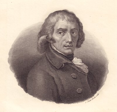 Portrett av den italienske poeten Giuseppe Parini (1729-1799), kobberstikk av Piotti fra tegning av Andrea Appiani av William M. Timlin