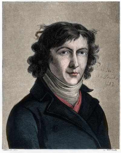 Portrett av Louis de Saint-Just av Unbekannt