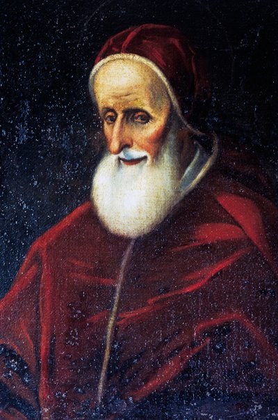 Portrett av pave Pius V (Bosco Marengo av Benjamin Baud