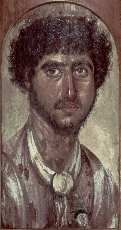 Portrett av en greker, fra Fayum, romano-egyptisk av Unbekannt