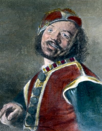 Portrett av en gjøgler av Unbekannter Künstler