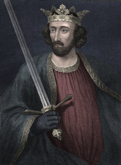 Portrett av kongen av England Edward I (trykk) av Unbekannter Künstler