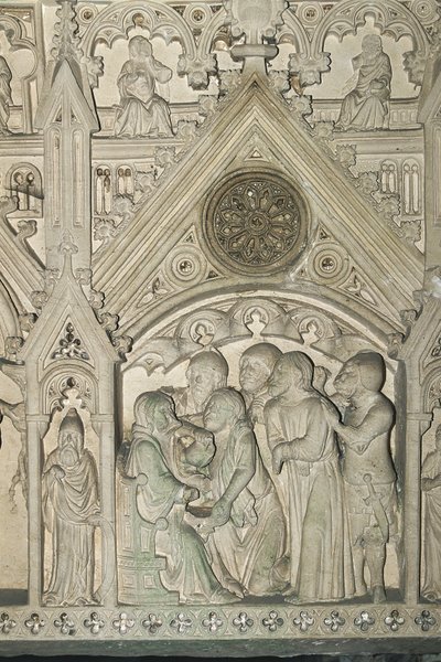 Portugal - Alcobaça. Graven til Ines de Castro ved klosteret Santa Maria av Benjamin Baud