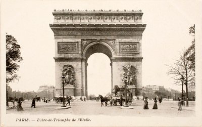 Postkort/Arc de Triomphe de l