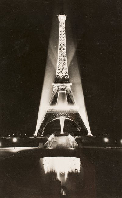 Postkort/Eiffeltårnet/Paris/Seine/Ile de France/Frankrike av William M. Timlin