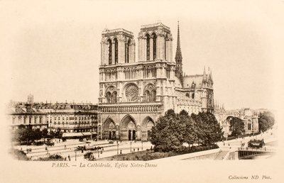 Postkort / Notre Dame / Paris / Seine / Ile de France / Frankrike av William M. Timlin