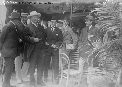 President Theodore Roosevelt i Rio de Janeiro før Roosevelt-Rondon Scientific Expedition av Unbekannt