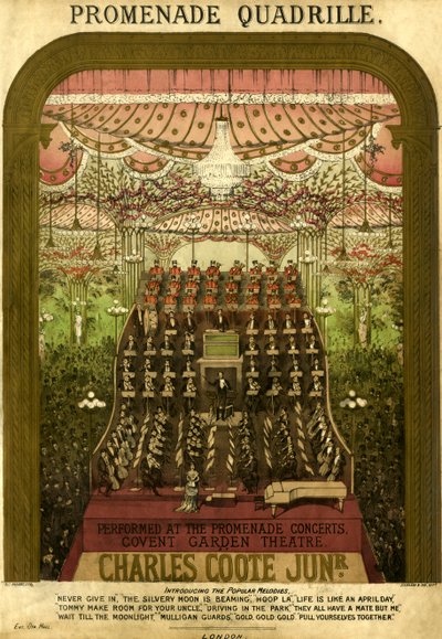 Promenade Quadrille score cover av Unbekannter Künstler