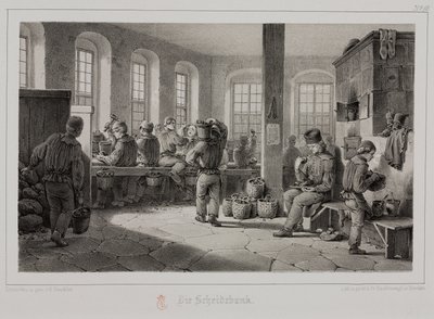 Råmaterialebehandling, metallurgibearbeiding av metallmalm, Tyskland, ca 1851 av Unbekannt