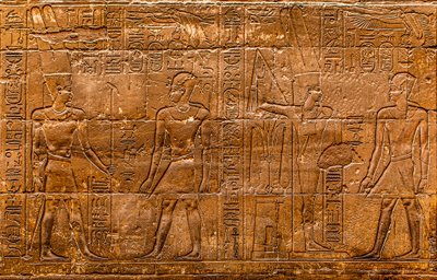 Relieff, Luxor-tempelet, Theben, Egypt, Afrika (bilde) av Unbekannter Künstler