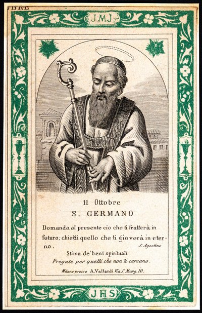 Representasjon av Saint Germain, tidlig på 1900-tallet (trykk) av Unbekannter Künstler