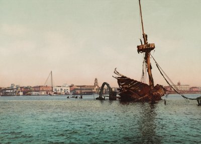 Restos del USS Maine, Havana (bilde) av Unbekannt