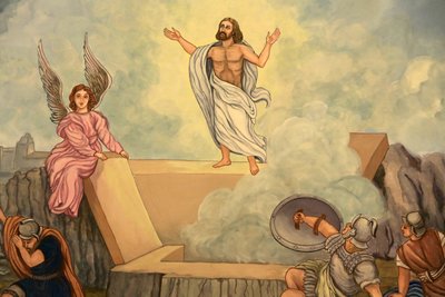 Kristi oppstandelse, Eglise Saint-André, Domancy (bilde) av Unbekannter Künstler