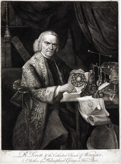Richard Lovett , britisk fysiker, ca 1750-1780 av Unbekannt