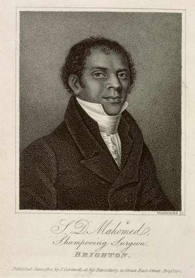 S.D. Mahomed, sjamponeringskirurg, Brighton 1826 av Unbekannter Künstler