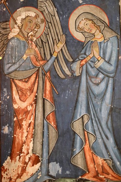 Saint-Pierre-le-Jeune protestantiske kirke, Fresco, Strasbourg, Frankrike. av Unbekannter Künstler