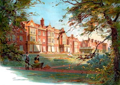 Sandringham House - illustrasjon fra slutten av 1800-tallet av Unbekannter Künstler