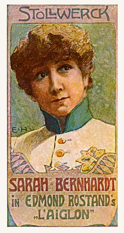Sarah Bernhardt i Edmond Rostands «Ørnungen» av Unbekannter Künstler