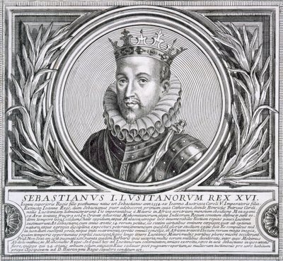 Sebastian av Portugal (litho) av Unbekannt