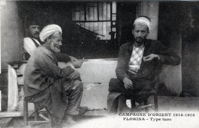 Serbia, Florina: Tyrkiske menn - Postkort 1914-1918 av William M. Timlin