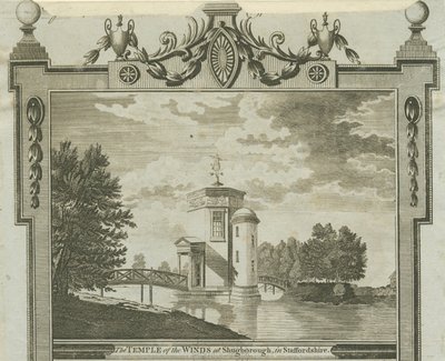 Shugborough - Vindenes tempel: gravering, nd [c 1770] av Unbekannt