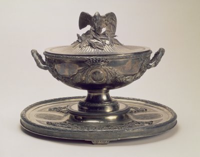 Sølvterrin og stativ fra Saltykov-tjenesten, av Robert Joseph Auguste (1725-1805), Paris av Unbekannt
