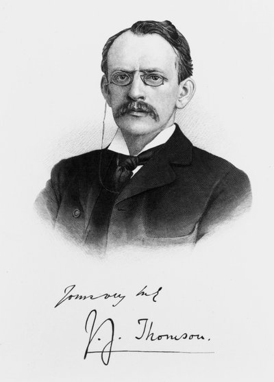 Sir Joseph J Thomson, ca 1900-tallet av Unbekannt