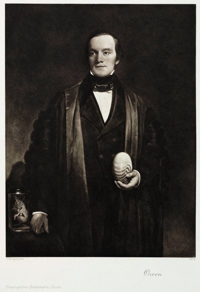 Sir Richard Owen, engelsk naturforsker og paleontolog, ca 1845 av Unbekannt