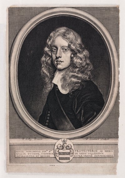Sir Samuel Morland , engelsk diplomat, matematiker og oppfinner, ca 1660 av Unbekannt