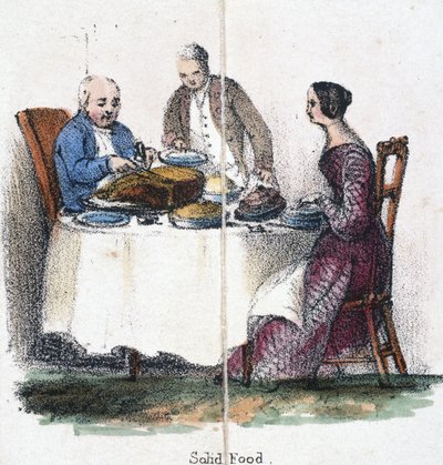 Fast føde', ca 1845 av Unbekannter Künstler