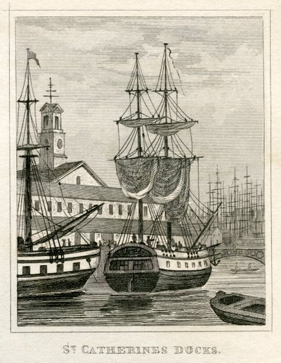 St Catherine's Docks av Unbekannt
