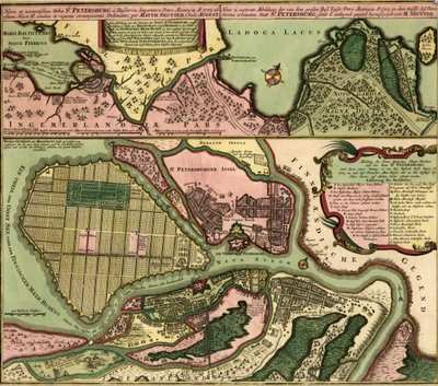St. Petersburg, Russland av Unbekannter Künstler