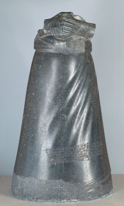 Statue av Manishtusu, konge av Akkad, akkadisk periode, ca. 2250 f.Kr. (dioritt) av Unbekannt