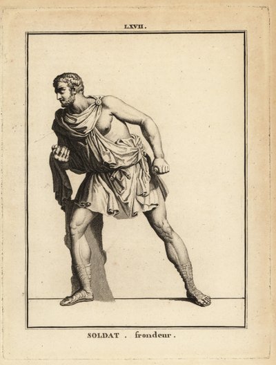 Statue av en romersk soldat, en anhuker eller sprettert infanterist av Unbekannt