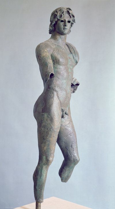 Statue av en 'Ephebi', funnet i Agde, gresk (bronse) av Unbekannt